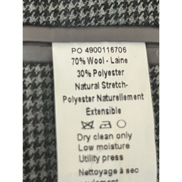 Ralph Lauren Black Label Grey Houndstooth Wool Blazer- Size 48R - Picture 8 of 8